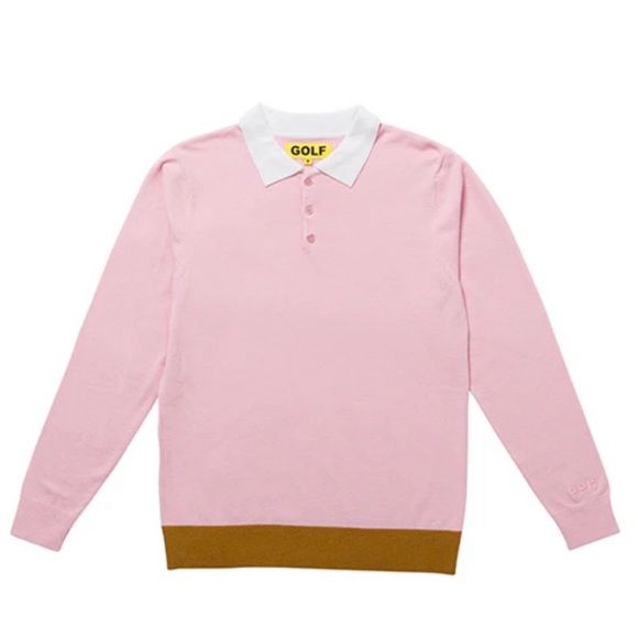Golf Wang Pink and Brown Sweater - Picture 1 of 10